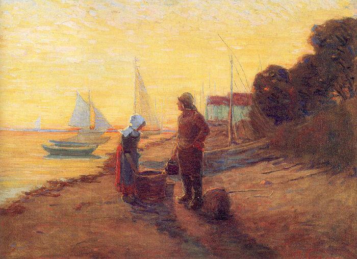 Newman, Willie Betty Shore Scene: Sunset oil painting image